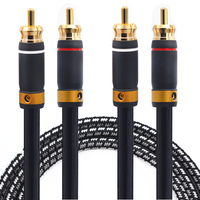 Audiophiles RCA Cable, 2RCA Male to Male